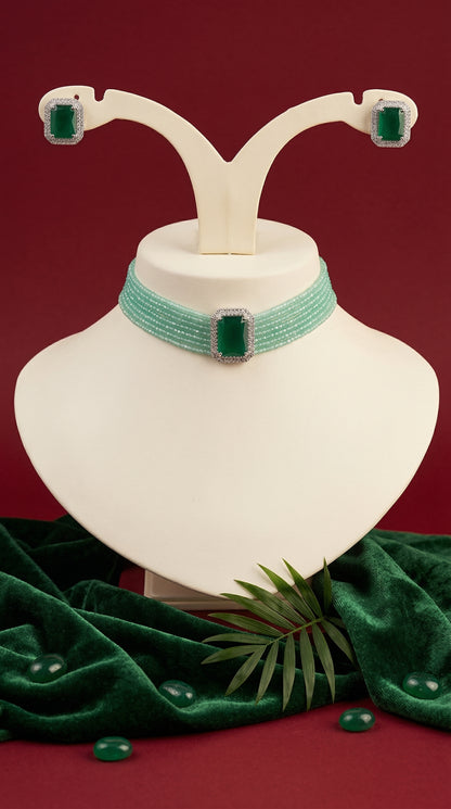 Choker & Stud Earring Set