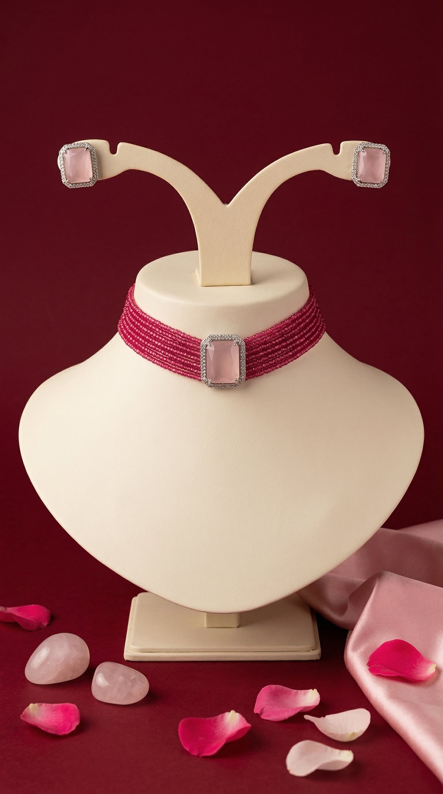 Choker & Stud Earring Set