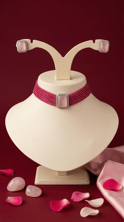 Choker & Stud Earring Set